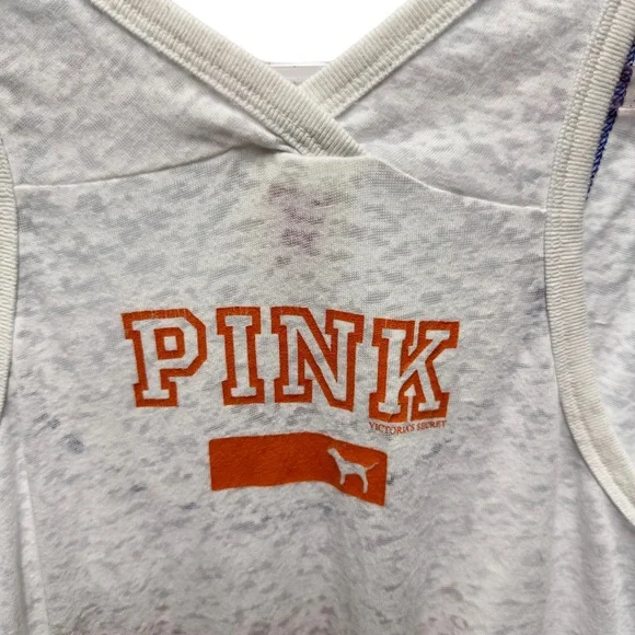 PINK Victoria's Secret UF Gators Campus Racerback Tank Top Burnt Out Tee - Picture 6 of 8